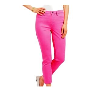 Talbots High-Rise Jegging Crop hot pink, size 4P